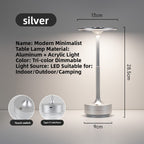 LED UFO Metal Table Lamp with Touch Dimming